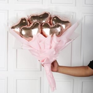Heart Balloon Surprise Bouquet