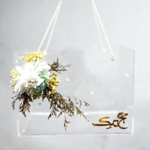 Acrylic box with pearl handle - Giftwrap Studio