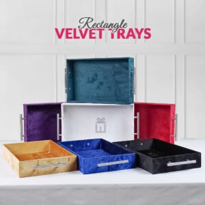 Wedding Velvet Trays - Set of 2 Trays